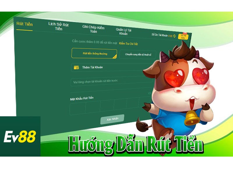 Hướng Dẫn Cách Rút Tiền EV88